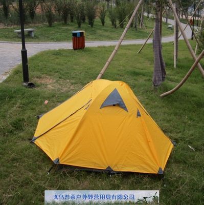 户外超轻铝杆野营帐篷 双人双层防暴雨，义乌市普莱户外野营用具专业定制
